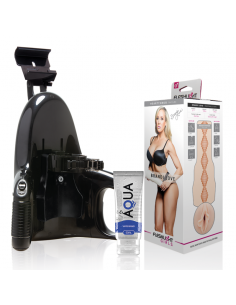 FLESHLIGHT - BRANDI LOVE VAGINA + UNIVERSAL LAUNCH + LUBRICANTE AQUA QUALITY 50 ML