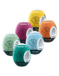 SATISFYER - HUEVOS MASTURBADORES PACK 6 UNIDADES