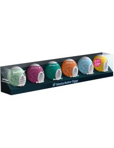 SATISFYER - HUEVOS MASTURBADORES PACK 6 UNIDADES 2