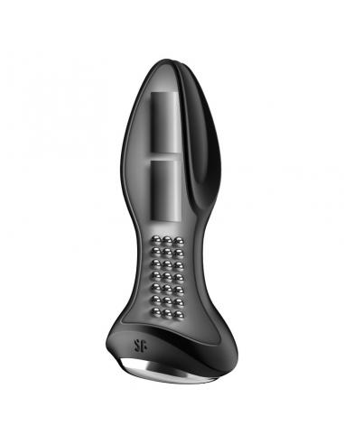 SATISFYER - ROTATOR PLUG 2+ PLUG VIBRADOR APP NEGRO