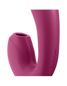 SATISFYER - SUNRAY ESTIMULADOR Y VIBRADOR APP ROJO 2