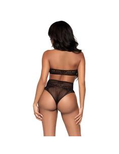 LEG AVENUE - SET DOS PIEZAS TOP CORTO CUELLO HALTER Y TANGA TALLA UNICA 2