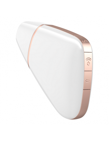 SATISFYER LOVE TRIANGLE ESTIMULADOR Y VIBRADOR - BLANCO