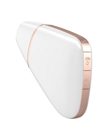 SATISFYER LOVE TRIANGLE ESTIMULADOR Y VIBRADOR - BLANCO