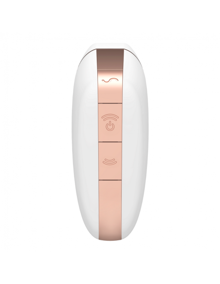 SATISFYER LOVE TRIANGLE ESTIMULADOR Y VIBRADOR - BLANCO