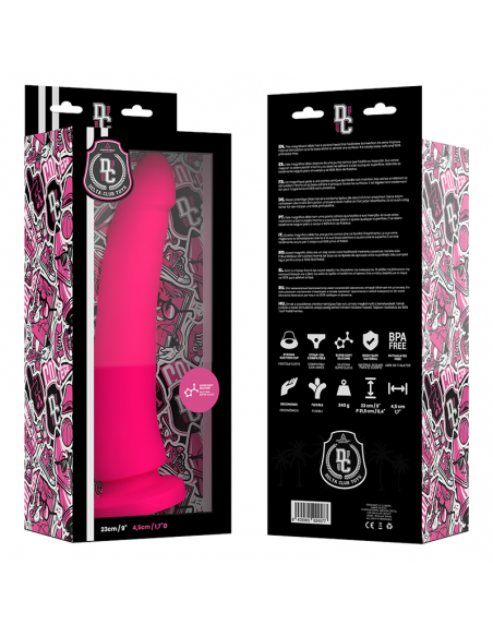 DELTA CLUB - TOYS DILDO ROSA SILICONA MEDICA 23 CM -O- 4.5 CM