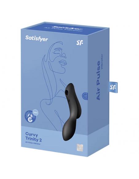 SATISFYER CURVY TRINITY 2 ESTIMULADOR Y VIBRADOR - MORADO