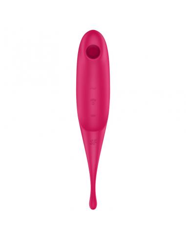 SATISFYER TWIRLING PRO ESTIMULADOR Y VIBRADOR - ROJO
