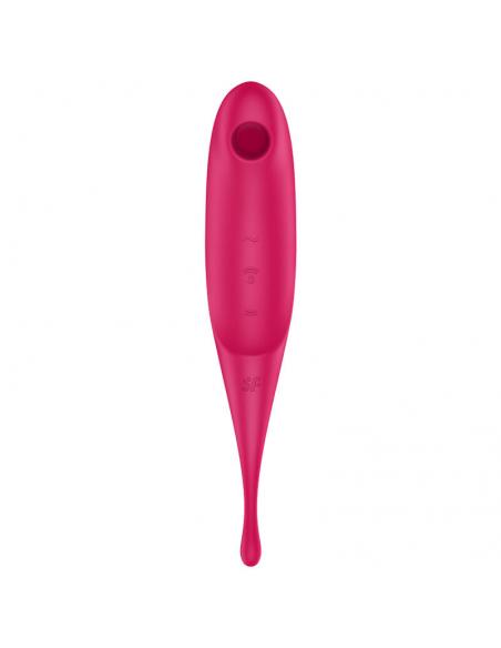 SATISFYER TWIRLING PRO ESTIMULADOR Y VIBRADOR - ROJO