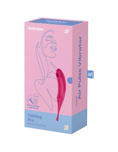 SATISFYER TWIRLING PRO ESTIMULADOR Y VIBRADOR - ROJO