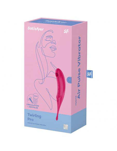 SATISFYER TWIRLING PRO ESTIMULADOR Y VIBRADOR - ROJO