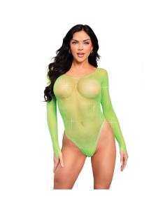 LEG AVENUE - BODY REJILLA CRISTALIZADA VERDE 2