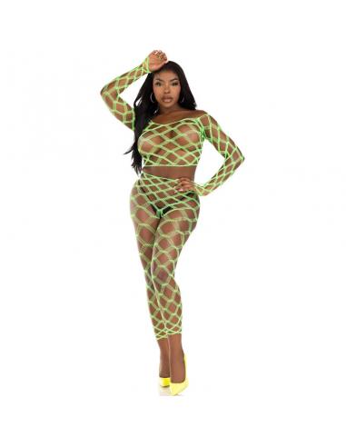 LEG AVENUE - TOP & LEGGINS HARDCORE VERDE