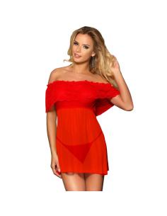 SUBBLIME DRESSES - VESTIDO CORTO + TANGA ROJO L/XL 2
