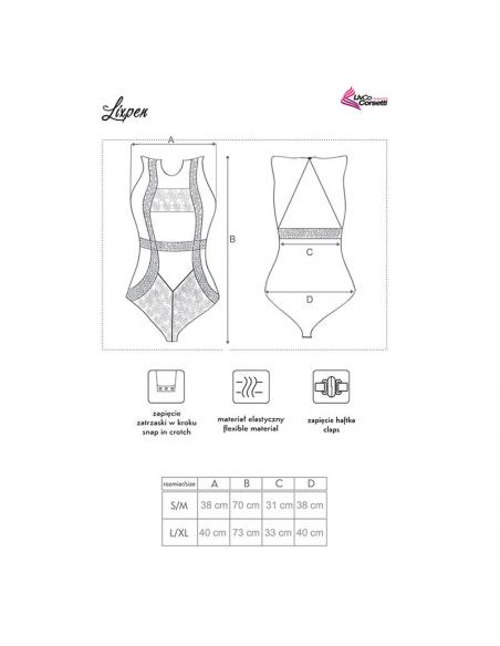 LIVCO CORSETTI FASHION - LIXPEN LC 90612 BODY NEGRO