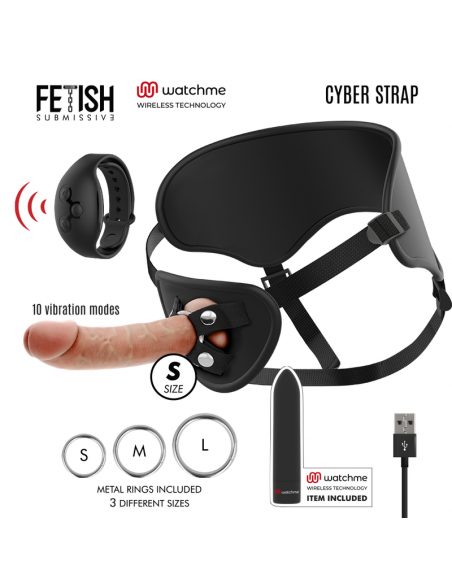 FETISH SUBMISSIVE CYBER STRAP - ARNES CON DILDO Y BALA CONTROL REMOTO TECNOLOGIA WATCHME S