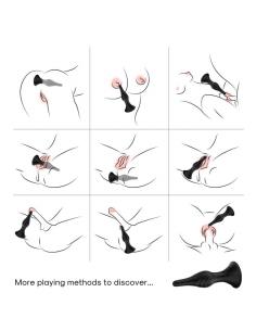 ARMONY - VIBRADOR & PLUG ANAL CONTROL REMOTO NEGRO 2