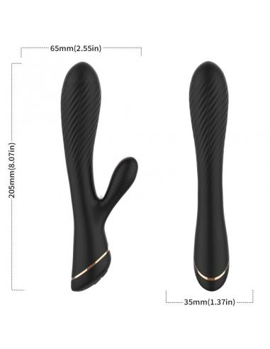 ARMONY - VIBRADOR RABBIT SILICONA NEGRO