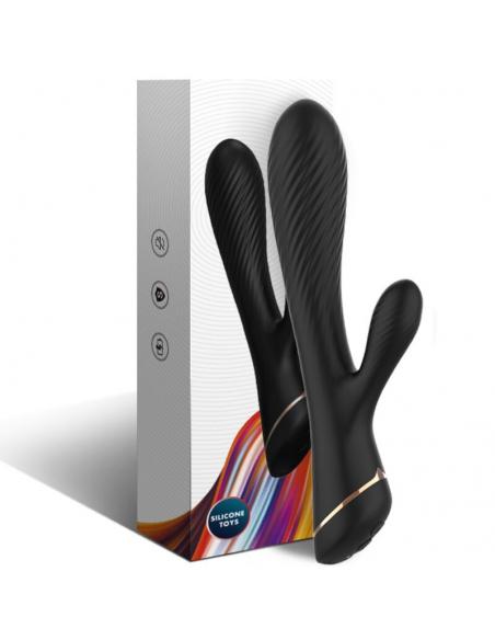 ARMONY - VIBRADOR RABBIT SILICONA NEGRO