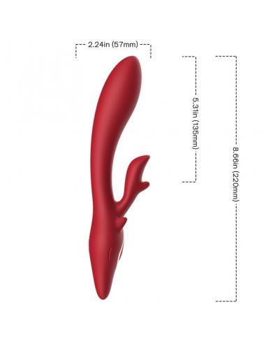 ARMONY - ELK VIBRADOR RABBIT CURVO RED