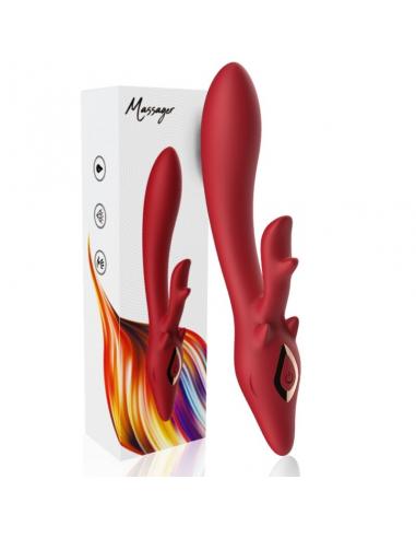 ARMONY - ELK VIBRADOR RABBIT CURVO RED