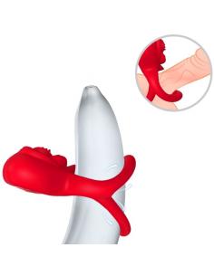 ARMONY - ANILLO VIBRADOR CORAZÓN ROJO 2