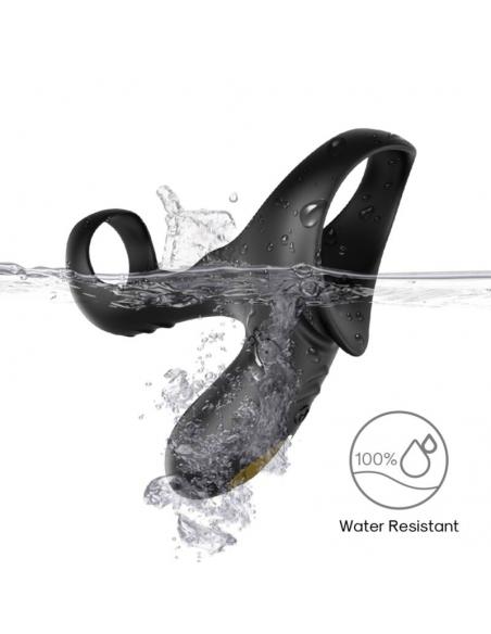 ARMONY - RANGER ANILLO DOBLE VIBRADOR PAREJA NEGRO