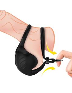 ARMONY - MANTA ANILLO VIBRADOR TESTICULOS CONTROL REMOTO NEGRO 2