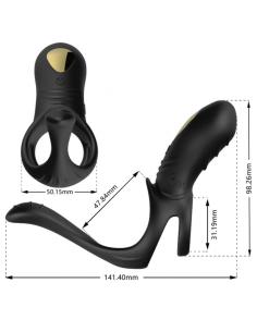 ARMONY - JOY JUMPER ANILLO VIBRADOR PAREJAS & PLUG ANAL NEGRO 2