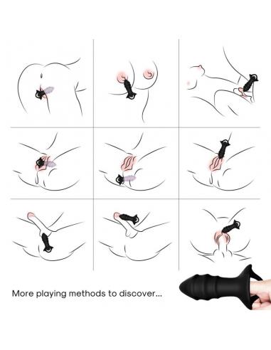 ARMONY - KYLIN DEDAL VIBRADOR & PLUG ANAL CONTROL REMOTO NEGRO