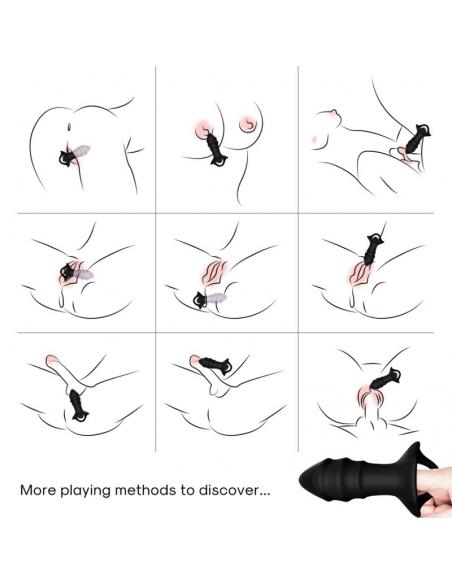 ARMONY - KYLIN DEDAL VIBRADOR & PLUG ANAL CONTROL REMOTO NEGRO