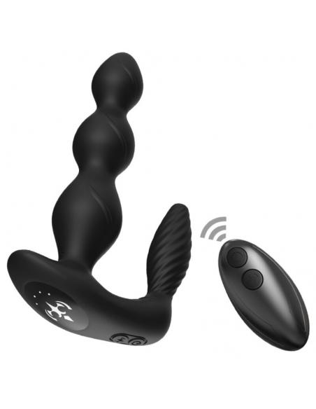 ARMONY - MANFUN VIBRADOR & ESTIMULADOR PLUG ANAL CONTROL REMOTO NEGRO