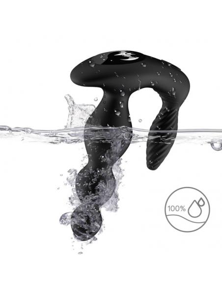ARMONY - MANFUN VIBRADOR & ESTIMULADOR PLUG ANAL CONTROL REMOTO NEGRO