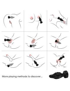 ARMONY - VIBRADOR & PLUG ANAL CONTROL REMOTO NEGRO 2