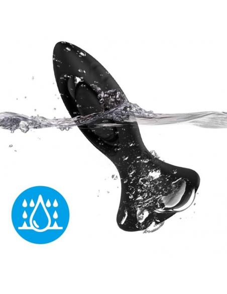 ARMONY - VIBRADOR & PLUG ANAL SILICONA NEGRO
