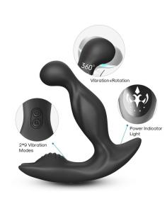 ARMONY - BAT KING VIBRADOR ANAL PROSTATA ROTADOR CONTROL REMOTO NEGRO 2