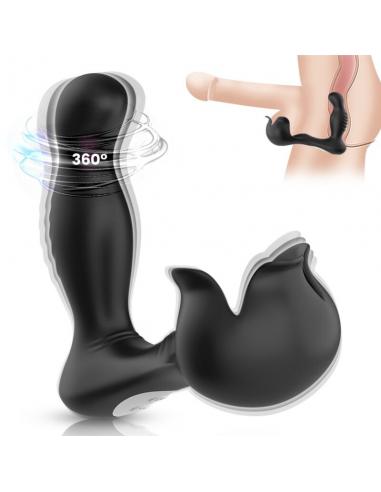 ARMONY - SURROUND VIBRADOR ANAL & ESTIMULADOR TESTICULOS CONTROL REMOTO NEGRO