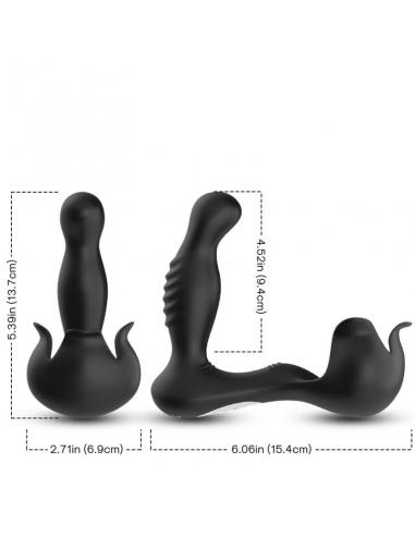 ARMONY - SURROUND VIBRADOR ANAL & ESTIMULADOR TESTICULOS CONTROL REMOTO NEGRO