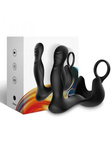 ARMONY - SURROUND VIBRADOR ANAL & ESTIMULADOR TESTICULOS & ANILLO CONTROL REMOTO NEGRO