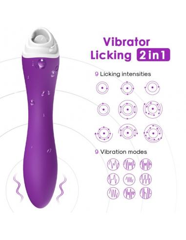 ARMONY - FAIRYLAND ESTIMULADOR CON LENGUA CLITORIS & VIBRADOR VIOLETA