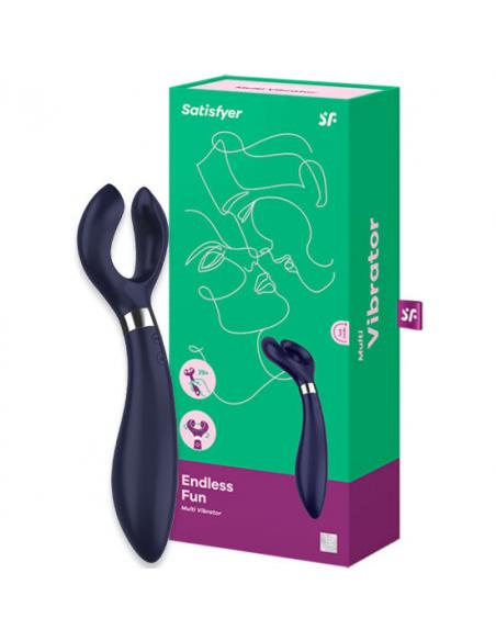 SATISFYER - ENDLESS FUN MULTI VIBRADOR 3 AZUL