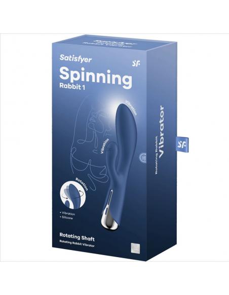 SATISFYER - SPINNING RABBIT 1 ESTIMULACION CLITORIS Y PUNTO G ROJO