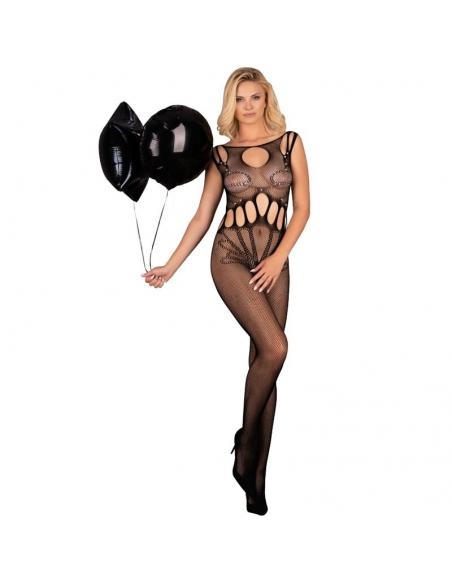 LIVCO CORSETTI FASHION - AMAHIL BODYSTOCKING CROTCHLESS NEGRO TALLA ÚNICA