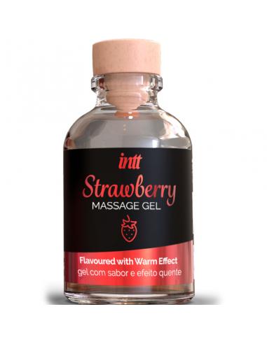 INTT MASSAGE & ORAL SEX - GEL DE MASAJE SABOR A FRESA EFECTO CALOR