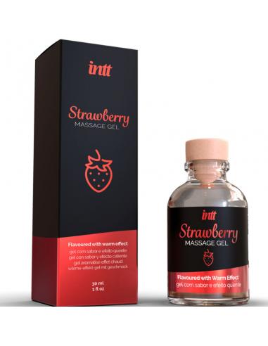 INTT MASSAGE & ORAL SEX - GEL DE MASAJE SABOR A FRESA EFECTO CALOR
