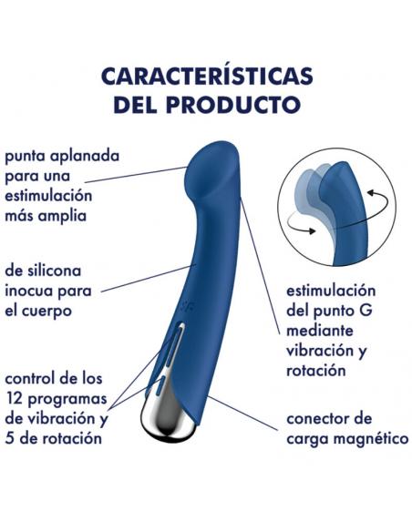 SATISFYER - SPINNING G-SPORT 1 VIBRADOR ROTADOR ROJO