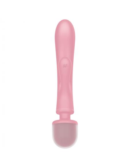 SATISFYER - TRIPLE LOVER MASAJEADOR VIBRADOR RABBIT ROSA