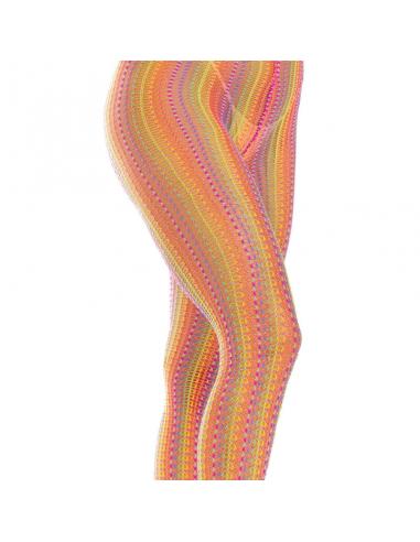 LEG AVENUE - MEDIAS DE CROCHET MULTICOLOR