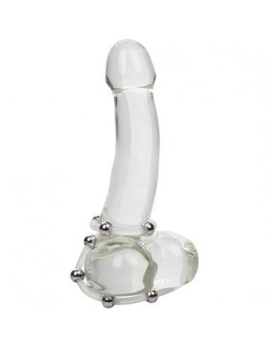 CALEXOTICS - KIT DE 2 UDS ANILLO DE SILICONA CON CUENTAS DE ACERO