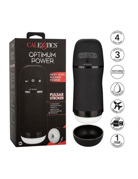 CALEXOTICS - OPTIMUM POWER MASTURBADOR CON VIBRACION Y SUCCION
